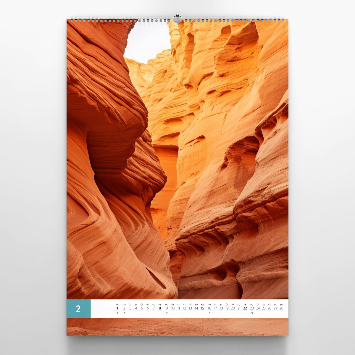 Nástěnný fotokalendář Line