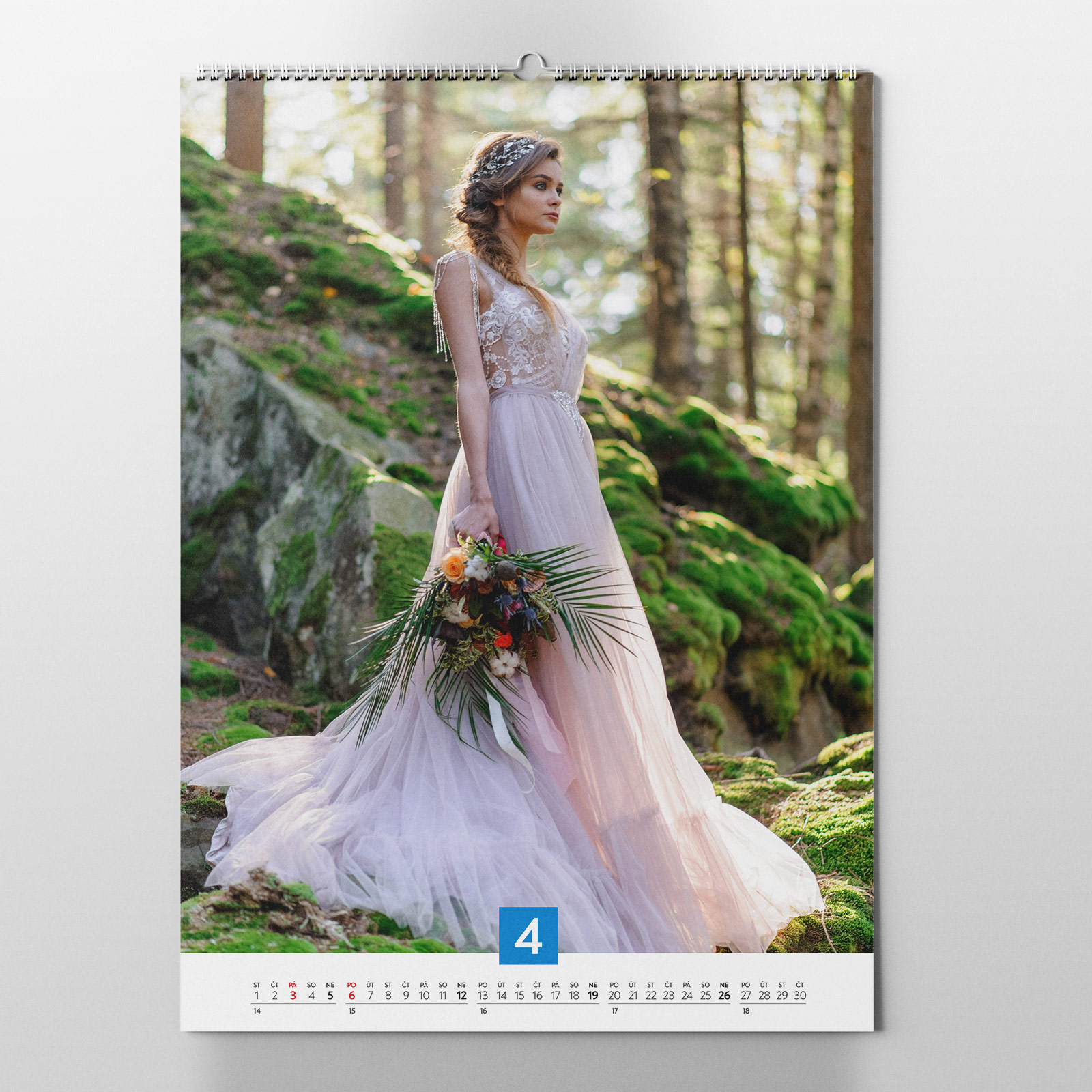 Nástěnný fotokalendář Trendy z vlastních fotek, A4 na výšku